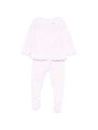 Set maglia con pantaloni per neonata Paz Rodriguez rosa con finitura in pizzo 103-123382 3701 PaZ RODRIGUEZ 