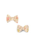 Set di due fermagli per bambina Bonpoint beige con stampa floreale W06GHAW00001 523B BONPOINT KIDS 