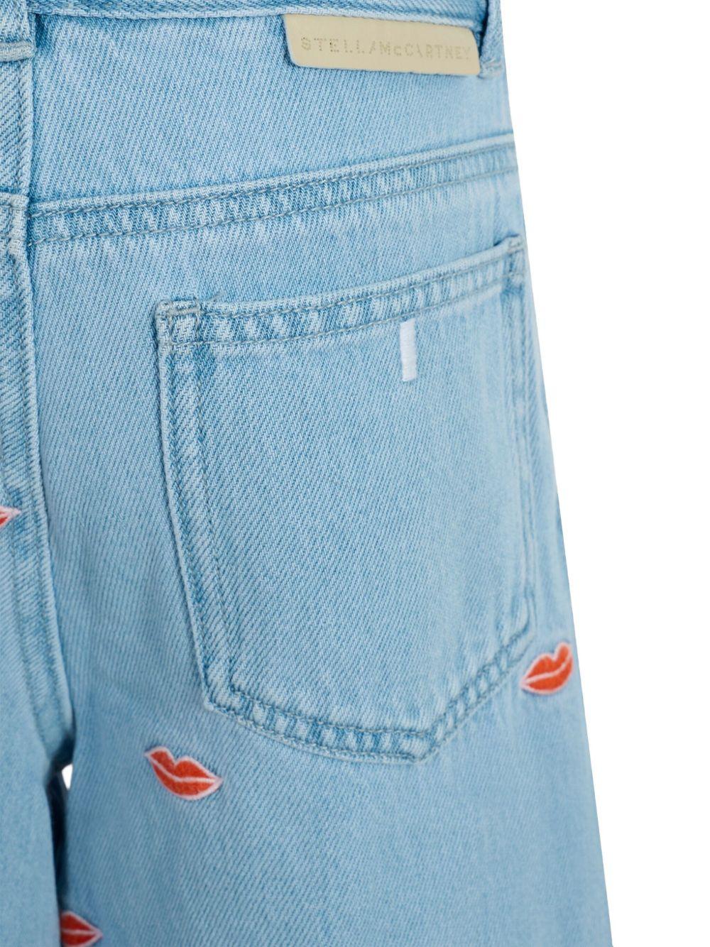 Jeans per bambina Stella McCartney Kids in denim con gamba larga TX6D10 Z3112 626EM STELLA McCARTNEY KIDS 