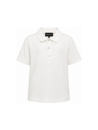 Polo per bambino Emporio Armani Kids bianca opaca con logo ricamato EB001645 AF28486 U1009 EMPORIO ARMANI KIDS 