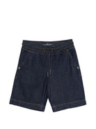 Shorts per bambino John Richmond Junior in denim con cuciture a contrasto RBP26208BE DENIM RAW JOHN RICHMOND KIDS 
