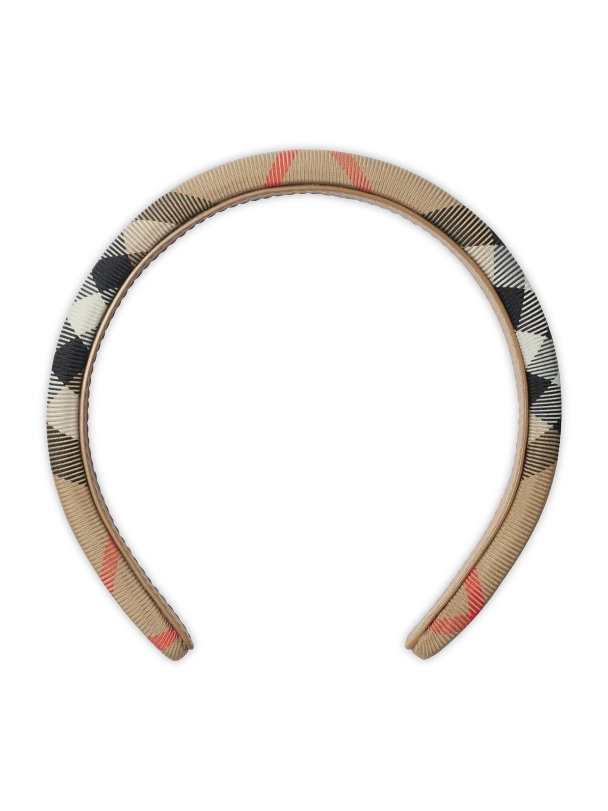 Cerchietto per bambina Burberry Kids beige con motivo Vintage Check 8108699 B9368 BURBERRY KIDS 