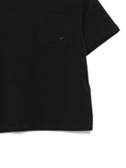 T-shirt per bambino Emporio Armani Kids blu con dettaglio logo EB001318 AF21808 UB118 EMPORIO ARMANI KIDS 