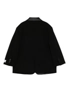 Blazer per bambina Douuod Kids nero a tre bottoni con revers classici DX2A34 J0371 930 DOUUOD 