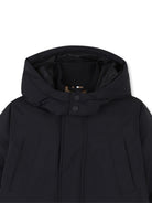 Parka imbottito per bambino BOSS Kids blu con cappuccio J52388 09B BOSS KIDS 