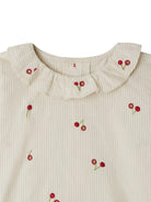Blusa per neonata Bonpoint bianco con ricamo con ciliegie W05XBLW00006 151E BONPOINT 