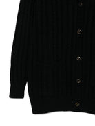 Cardigan per bambina Elisabetta Franchi La Mia Bambina nero con scollo a V EFMA172CFL230 D748 ElISABETTA FRANCHI 