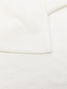 Coperta per neonati Petit Bateau bianca con ricamo cuori all-over A0G1V 01 PETIT BATEAU KIDS 