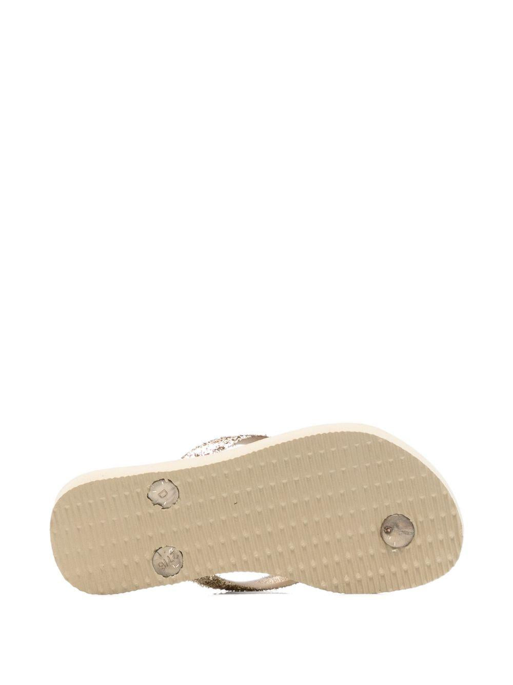 Infradito per bambina Havaianas Kids oro con dettagli glitterati 4146975 0154 HAVAIANAS KIDS 