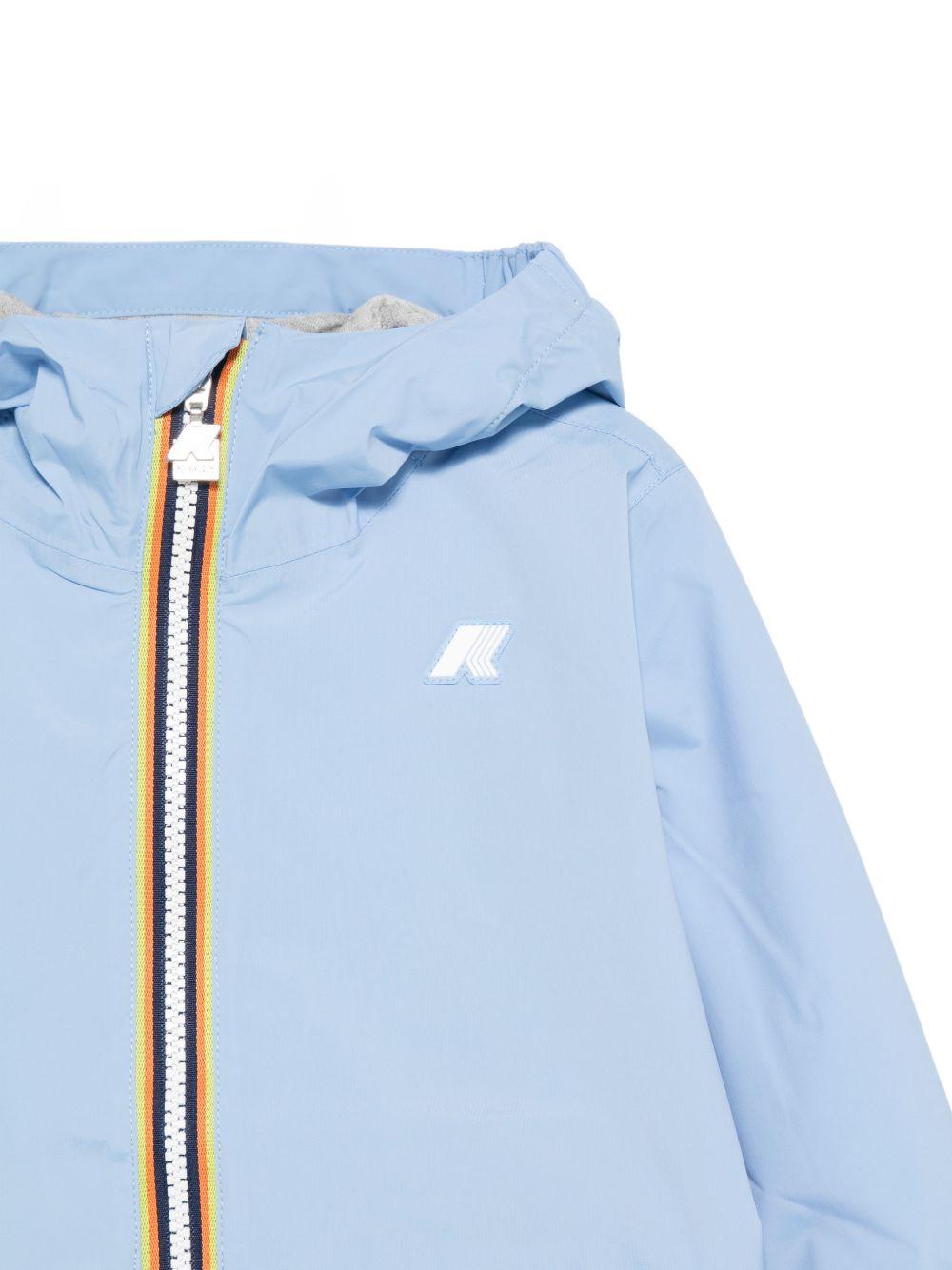 Giubbino P.Jack per bambino K-WAY Kids azzurro con tessuto fodera jersey K41335W 356 K-WAY KIDS 