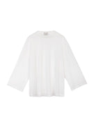 T-shirt per donna Alysi bianca con effetto semi-trasparente 116437 P6208 BI ALYSI 