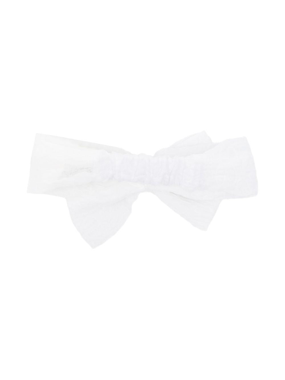 Cerchietto per neonata Simonetta bianco con fiocco SY0004 O0069 100 SIMONETTA KIDS 