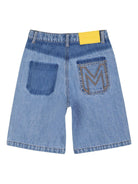 Shorts per bambina The Marc Jacobs Kids blu con tasche posteriori applicate W60786 Z10 THE MARC JACOBS KIDS 