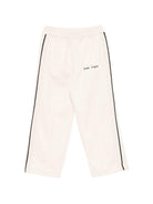 Pantatuta Palm Angels Kids bianco crema con stampa  del logo sul davanti PBCJ002S26FAB001 092 PALM ANGELS KIDS 