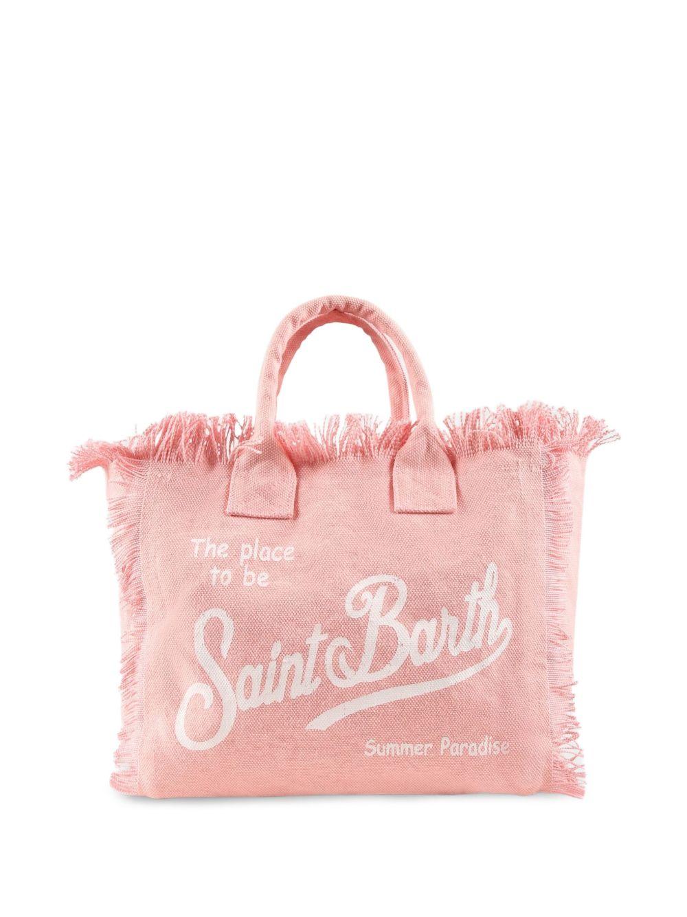 Borsa Colette MC2 Saint Barth rosa con dettaglio frange COL0001 00135L MC2 ST. BARTH KIDS 