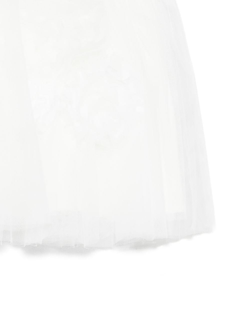 Gonna per neonata Elisabetta Franchi La Mia Bambina bianca in tulle EGGO0570TU005 0004 ElISABETTA FRANCHI KIDS 