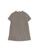 Abito per bambina Gucci Kids beige con stampa logo all-over 798380XWA2M 9118 GUCCI KIDS 
