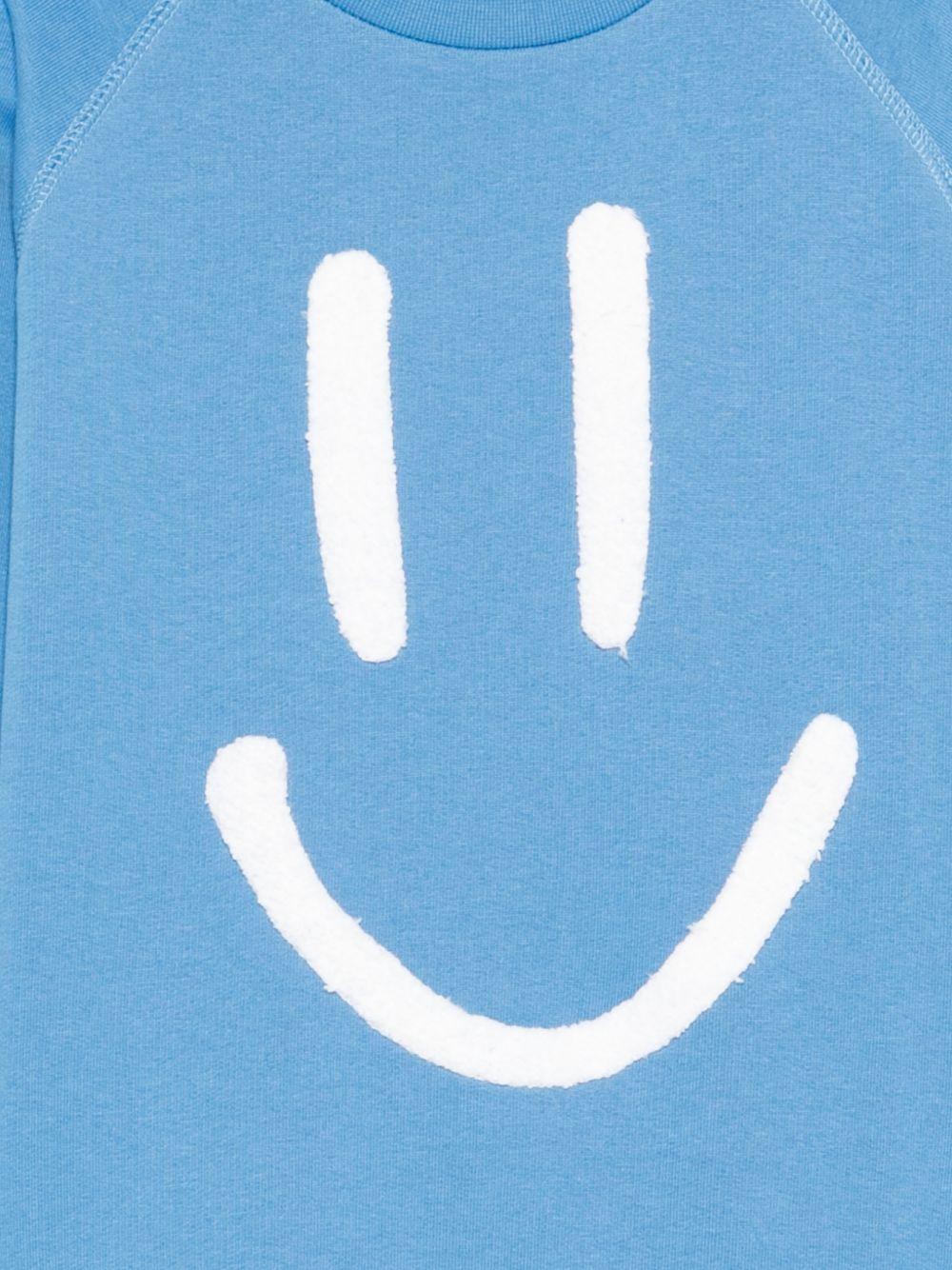 Felpa Mike per bambino Molo azzurra con stampa smile 6S26J201 5615 MOLO KIDS 