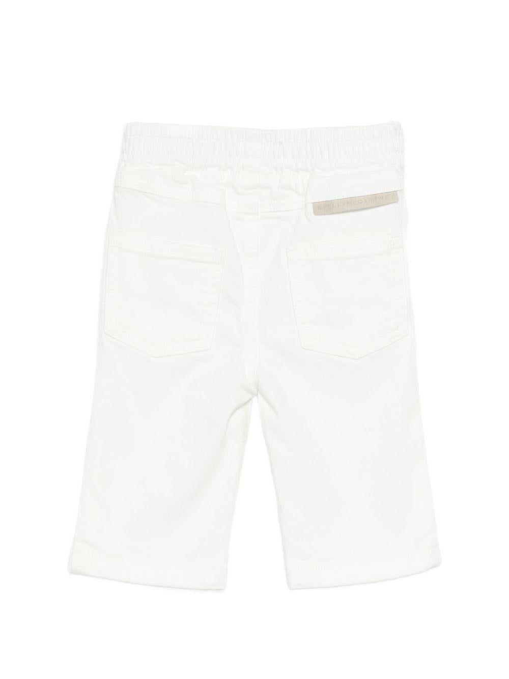 Jeans per neonato Stella McCartney Kids bianchi elasticizzati TY6150 Z0156 101 STELLA McCARTNEY KIDS 