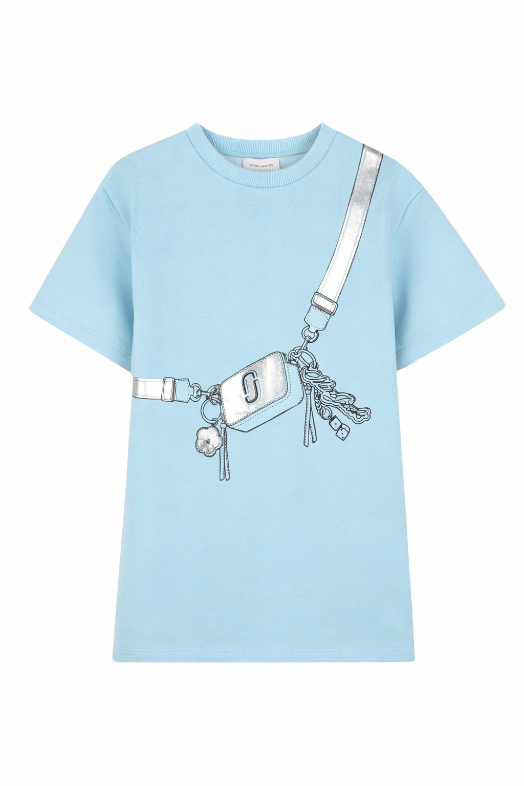 Abito per bambina The Marc Jacobs Kids azzurro con stampa grafica sul davanti W60714 77B THE MARC JACOBS KIDS 