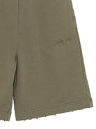 Shorts per bambino Golden Goose Kids verde con vita elasticizzata GKP02452P00456 35479 GOLDEN GOOSE KIDS 