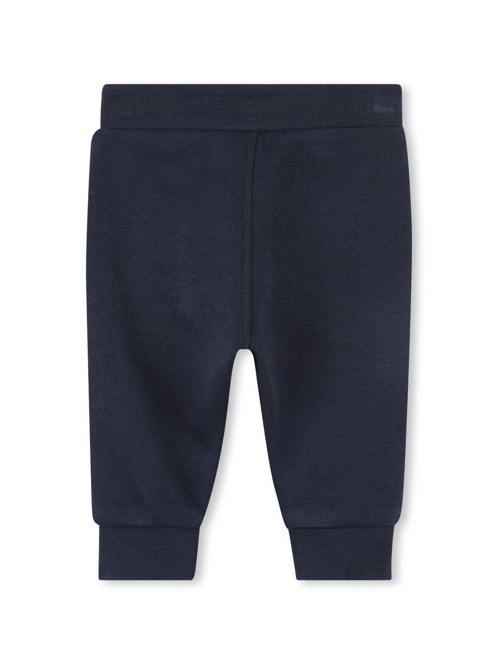 Pantaloni sportivi con stampa oer neonato BOSS Kidswear blu con taglio dritto J52079 849 BOSS KIDS 