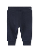 Pantaloni sportivi con stampa oer neonato BOSS Kidswear blu con taglio dritto J52079 849 BOSS KIDS 
