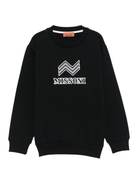 Felpa per bambino Missoni Kids nero con logo ricamato MX4P40 Z3183 930 MISSONI KIDS 