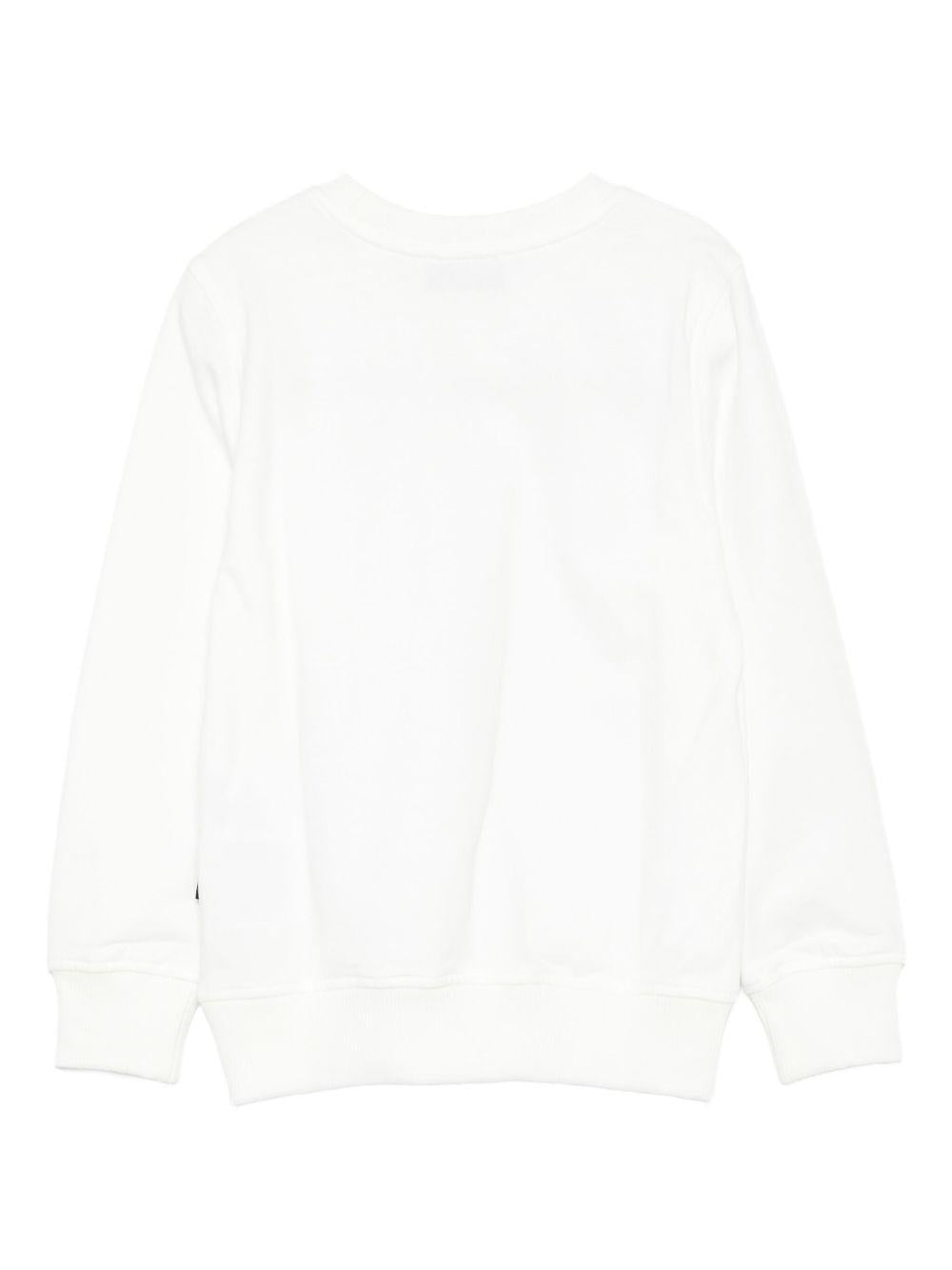 Felpa per bambini Moschino Kids bianca con ricamo Teddy Bear HRF08VLCA40 10063 MOSCHINO KIDS 