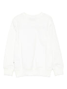 Felpa per bambini Moschino Kids bianca con ricamo Teddy Bear HRF08VLCA40 10063 MOSCHINO KIDS 