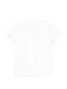 T-shirt da bambina Balmain Kids bianca con bottoni BY8A01 Z3672 102OR BALMAIN KIDS 