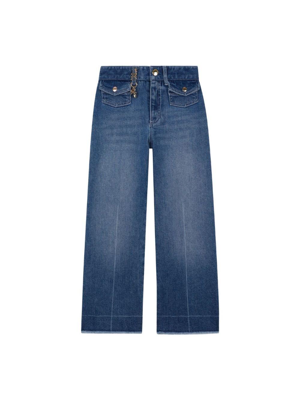Jeans per bambina Chloé Kids denim con tasche applicate C20831 Z13 CHLOE' KIDS 