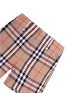 Shorts per neonati Burberry Kids beige con caratteristico motivo Vintage Check all-over 8121238 B9368 BURBERRY KIDS 