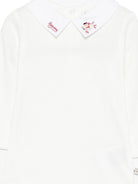 Tutina per neonati Bonpoint bianca con dettagli natalizi ricamati sul colletto N05PUNK00001 002 BONPOINT 