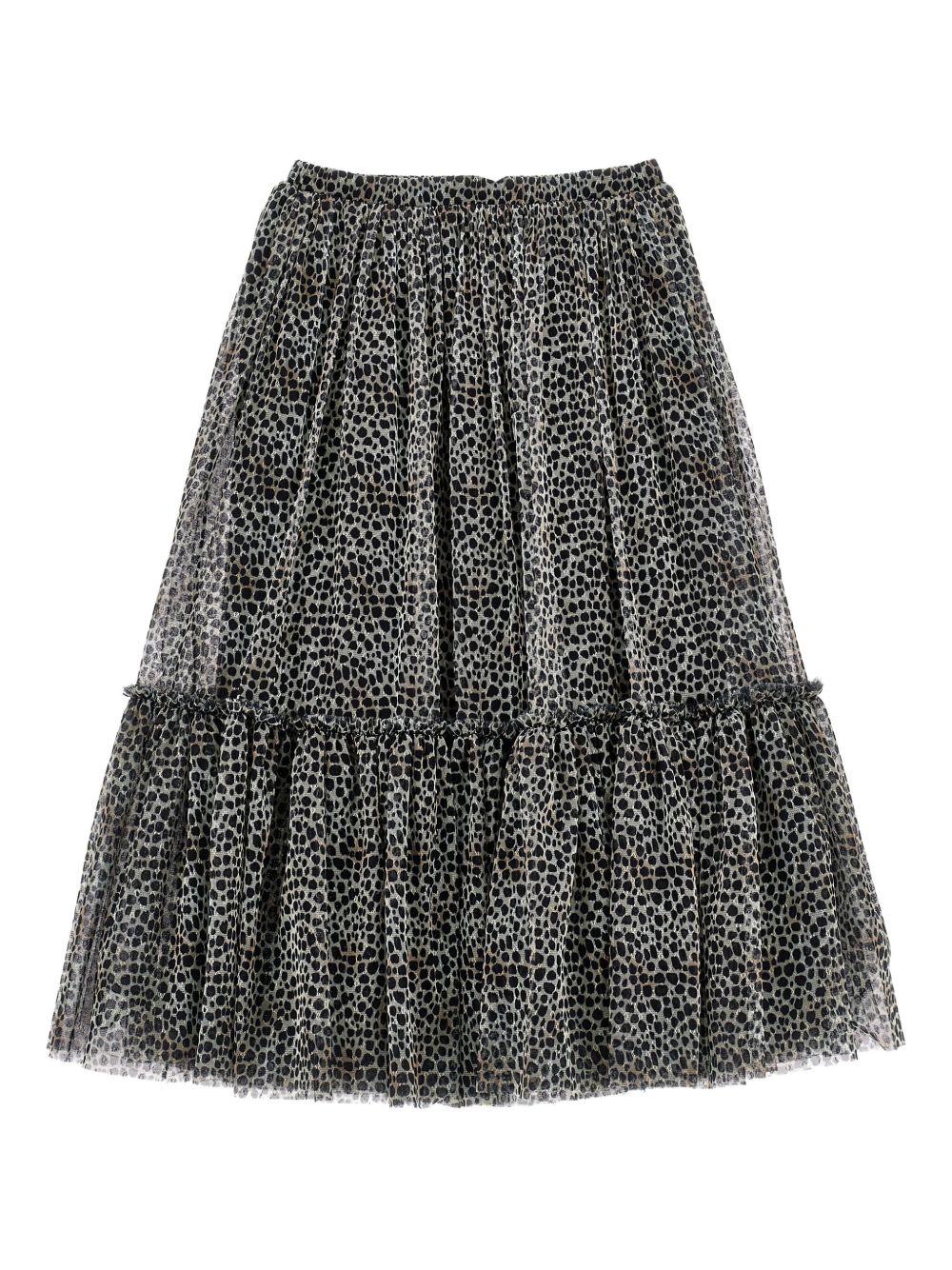 Gonna per bambina Philosophy Di Lorenzo Serafini Kids animalier con strati di ruches I1F705 6684 P080 PHILOSOPHY 
