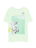 T-shirt per bambino Billieblush verde con stampa grafica U21703 735 BILLIEBLUSH KIDS 