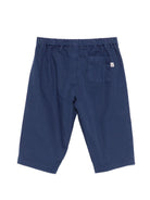 Pantaloni Dandy per neonato Bonpoint blu con vita elasticizzata S06YPAW00003 074 BONPOINT KIDS 