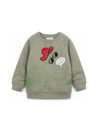 Felpa per bambino Stella McCartney Kids verde con stampa grafica TZ4P70 Z3059 774 STELLA McCARTNEY KIDS 