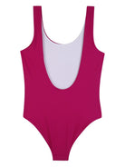 Costume da bagno per bambina Chloé Kids magenta con stampa logo C20866 46S CHLOE' KIDS 