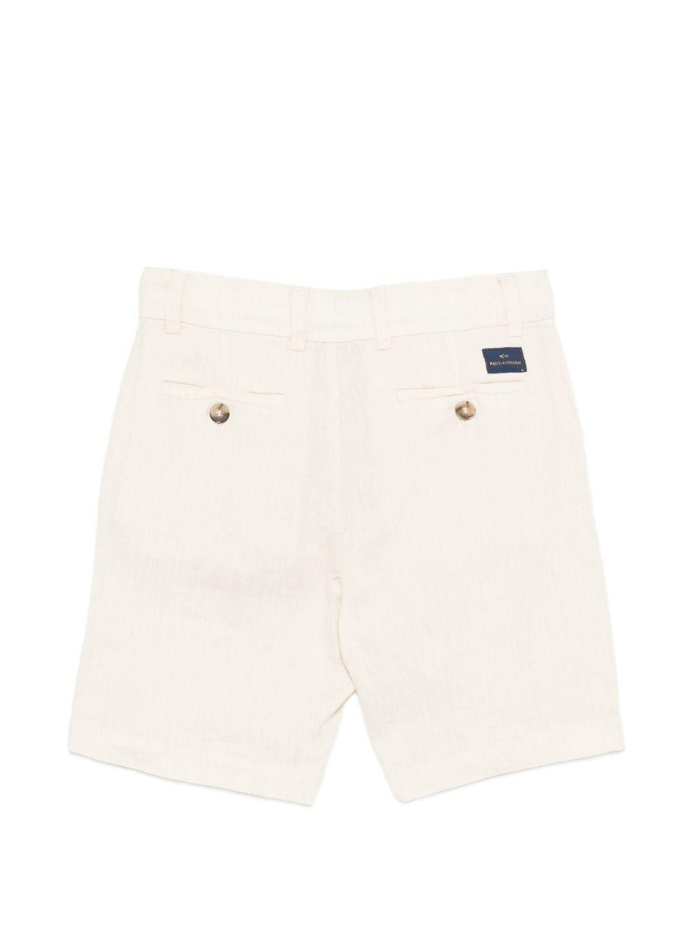 Shorts per bambino Paul & Shark Junior beige con bottoni WUQ001LUC01 20170 PAUL & SHARK KIDS 