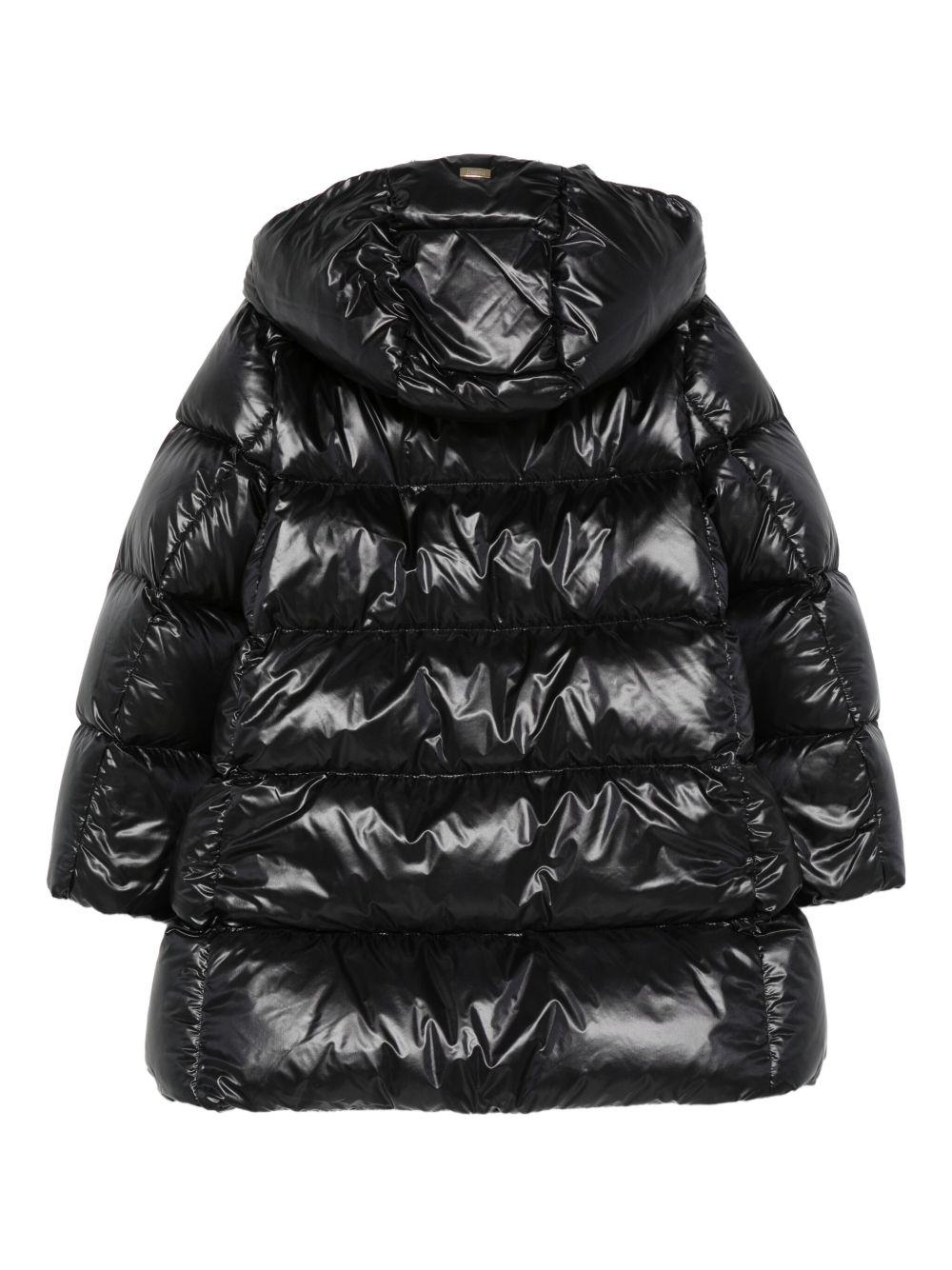 Piumino per bambina Herno Kids nero con cappuccio PI000187G12017Z 9300 HERNO KIDS 