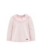 T-shirt per bambina Monnalisa Kids rosa con colletto con ruches 17H603 8201 0091 MONNALISA KIDS 