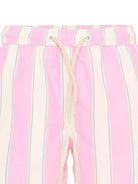 Costume da bagno per bambino MC2 Saint Barth Kids bianco e rosa con motivo a righe SYR0002 04056L MC2 ST. BARTH KIDS 