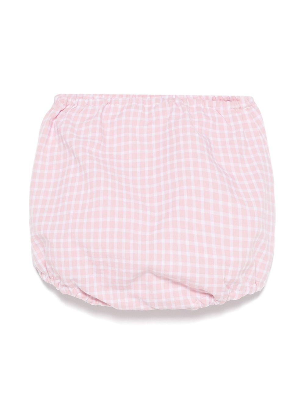 Pantaloncini per neonata Mariella Ferrari rosa a quadri PLE5 010 MARIELLA FERRARI 