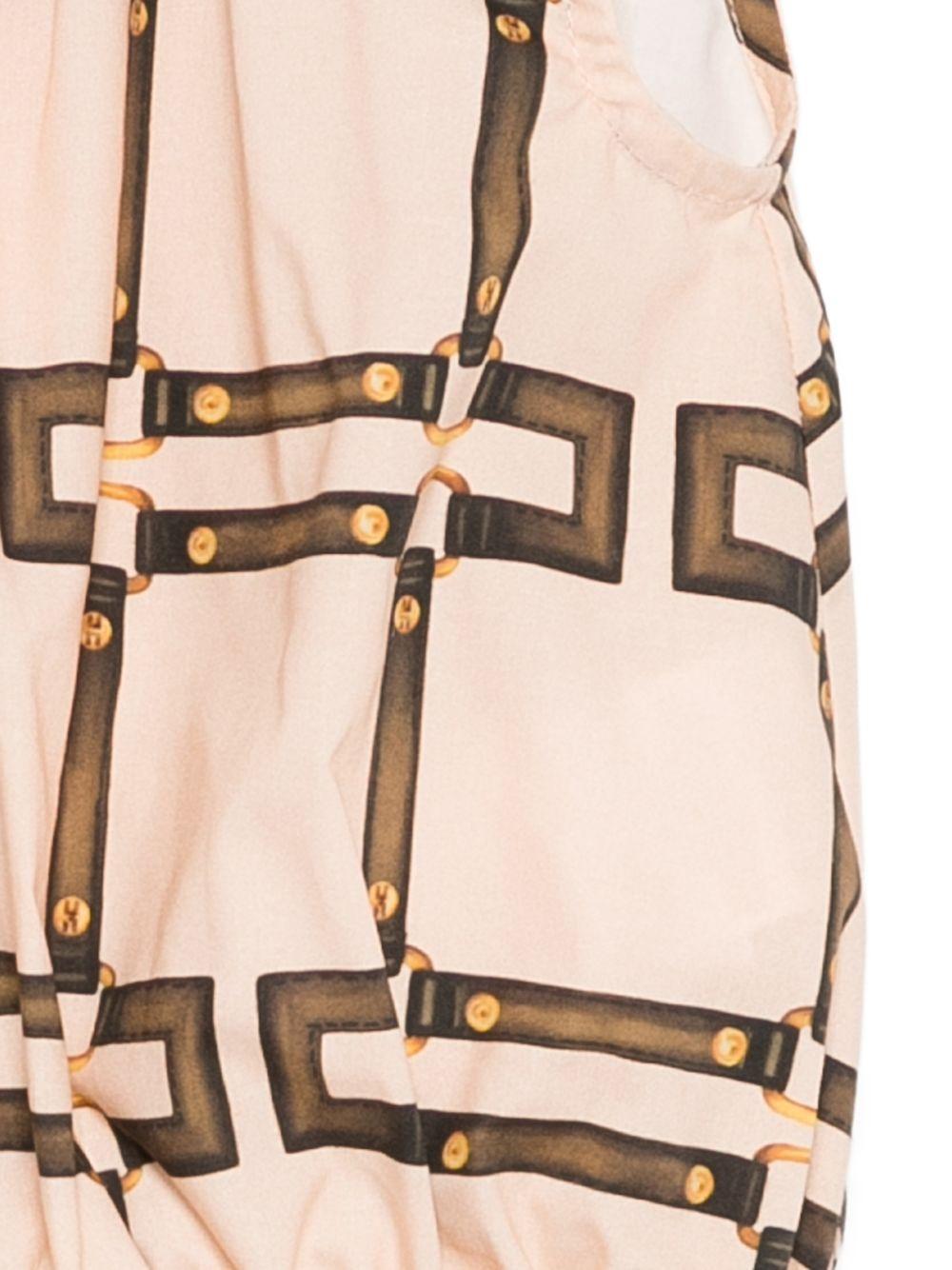 T-shirt per neonata Elisabetta Franchi La Mia Bambina rosa con motivo geometrico EGTO0020CAE06 C053 ElISABETTA FRANCHI KIDS 