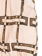 T-shirt per neonata Elisabetta Franchi La Mia Bambina rosa con motivo geometrico EGTO0020CAE06 C053 ElISABETTA FRANCHI KIDS 
