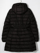 Piumino lungo per bambina Moncler Enfant nero con cappuccio K29541C5021054155 999 MONCLER ENFANT 