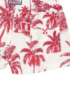 Costume per bambino MC2 Saint Barth Kids rosso con stampa Toile de Jouy JEA0001 01002L MC2 ST. BARTH KIDS 