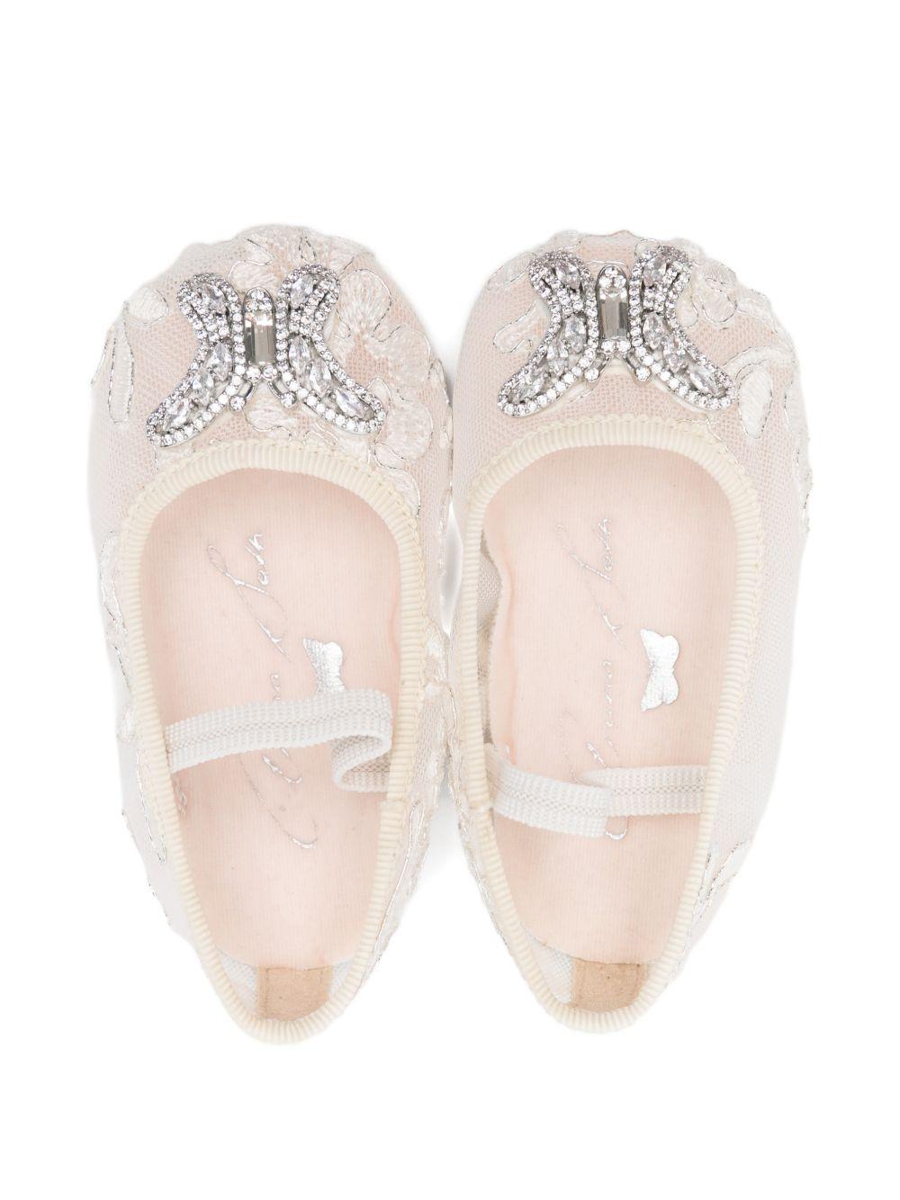 Ballerine per neonata Aruna Seth bianche con decorazione farfalla SON01 IVORY ARUNA SETH KIDS 