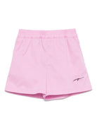 Shorts sportivi con logo per bambina MSGM Kids rosa con due tasche laterali S5MSJGSH270 MS003 MSGM KIDS 